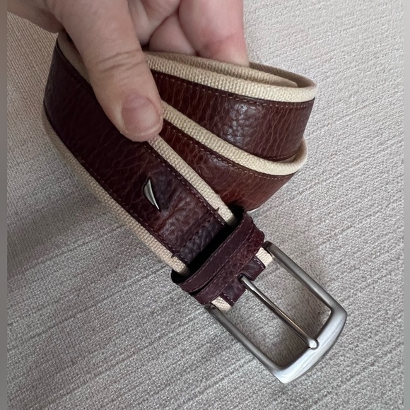 NAUTICA Leather Brown MENS Belt 38” - Picture 1 of 4